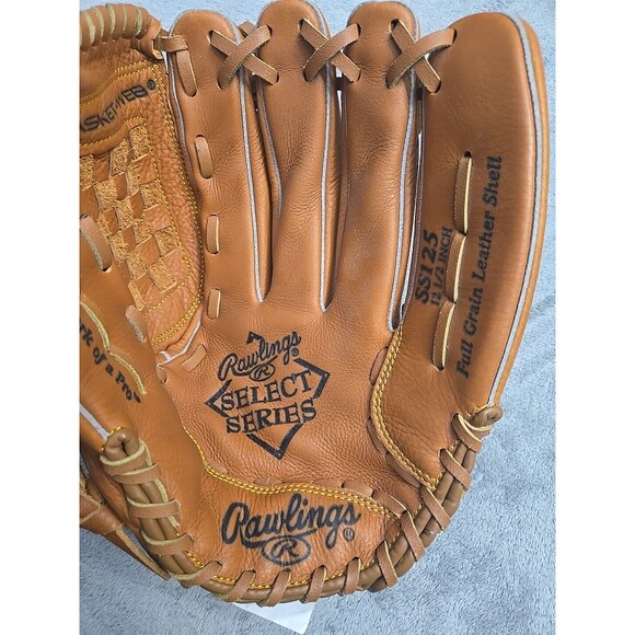Rawlings Select Series Baseball Glove SS125 12 1/2 Inch Right Hand Throw, EUC - Picture 3 of 8